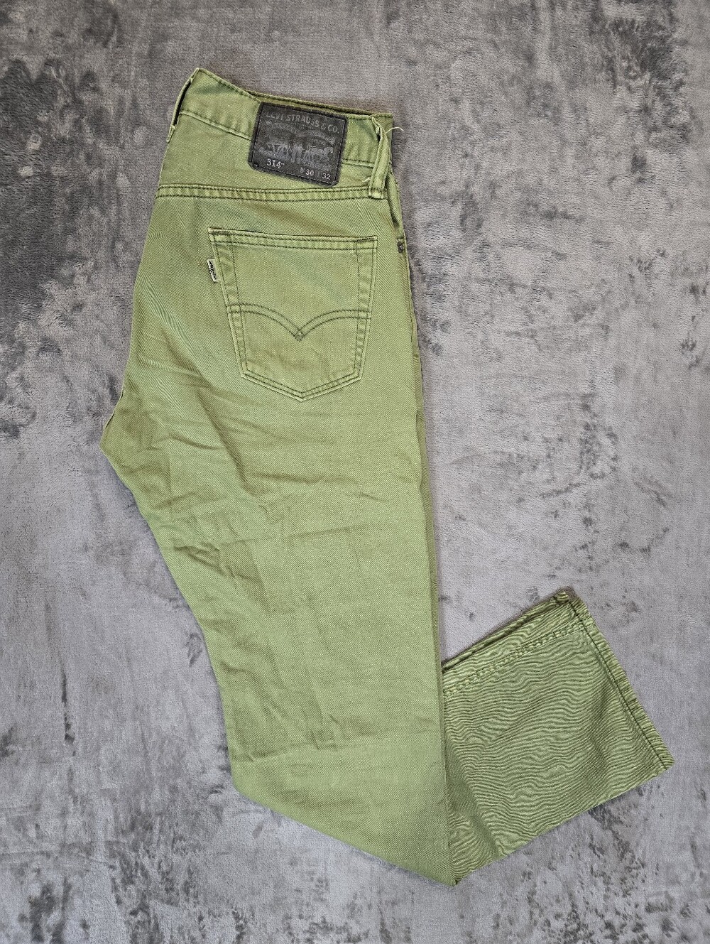 Levi's 514 Olive Green Jeans Pants Size 30x32 Fits 32x31